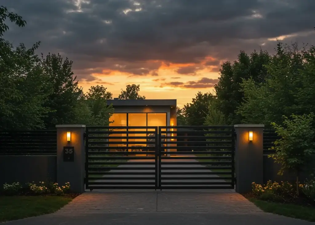 stylish modern gates